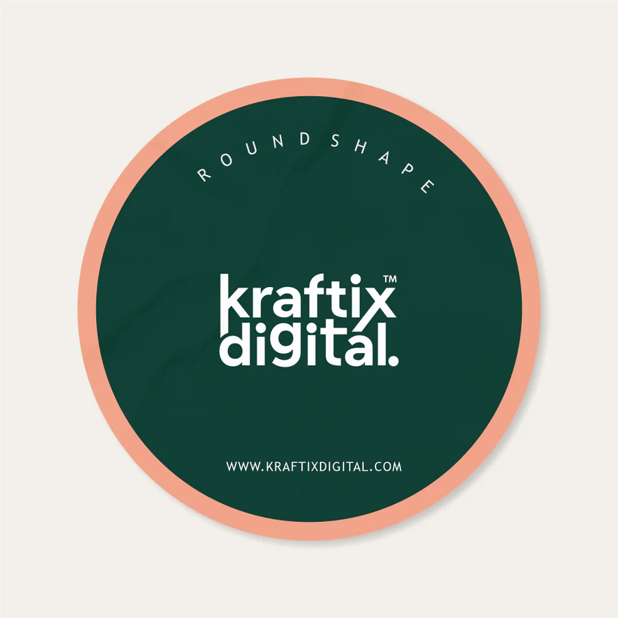 .93''x.93'' Custom Round Stickers