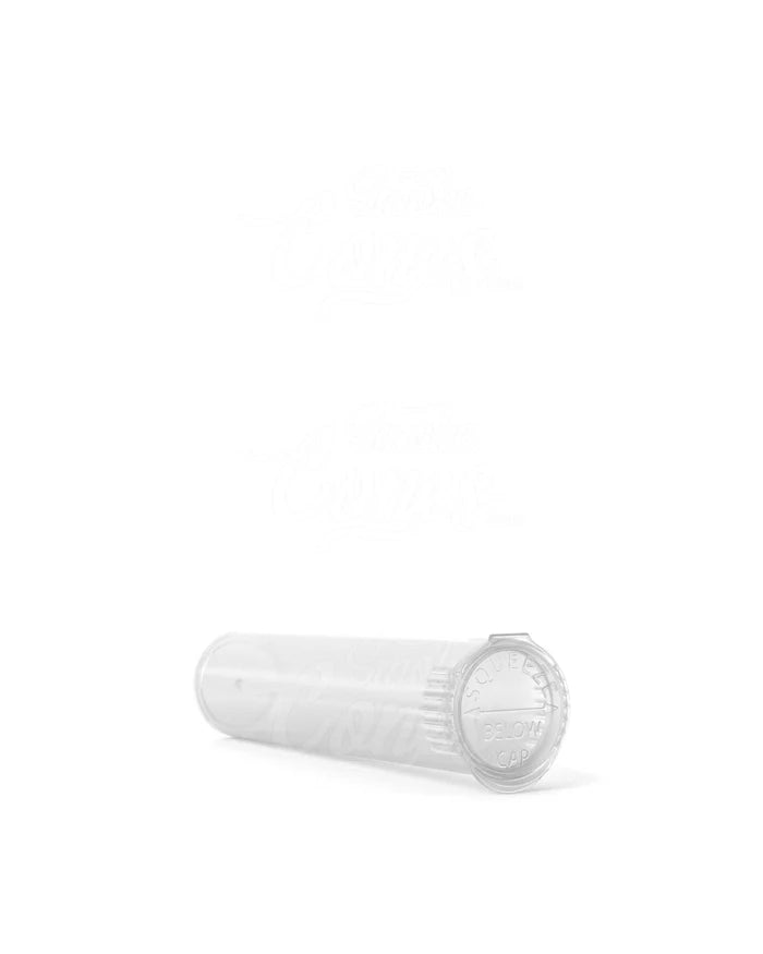 Pre Roll Child Resistant Pop Top Tubes - Clear 1,000 quantity box