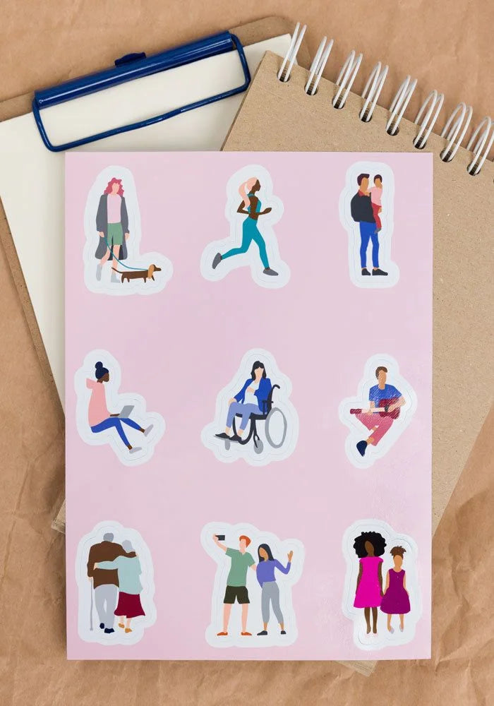 1''x1'' Square Stickers