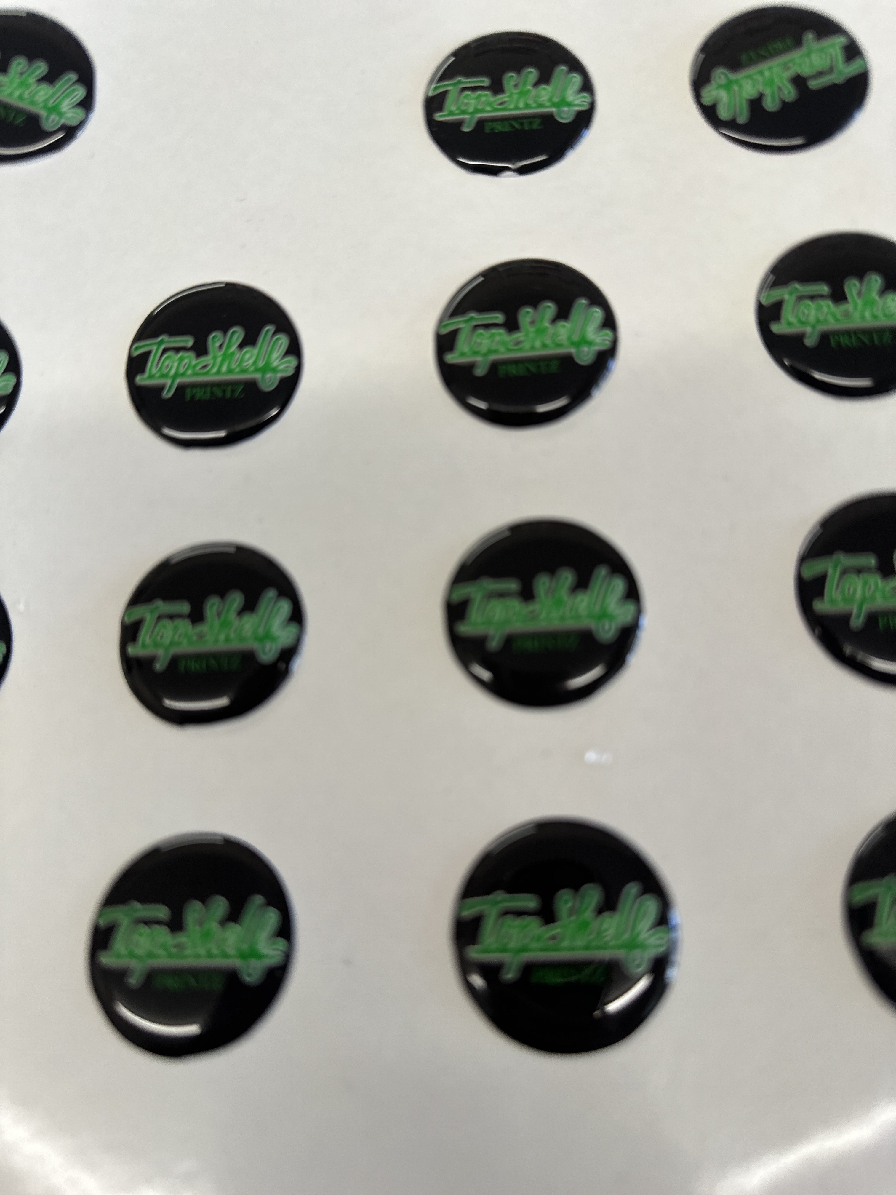 Domed Epoxy Stickers