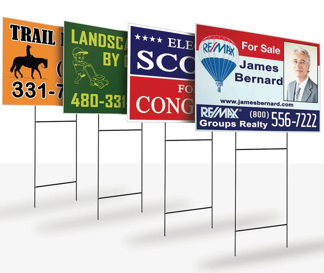 Yard Signs DOuble Sides w/ Laminate